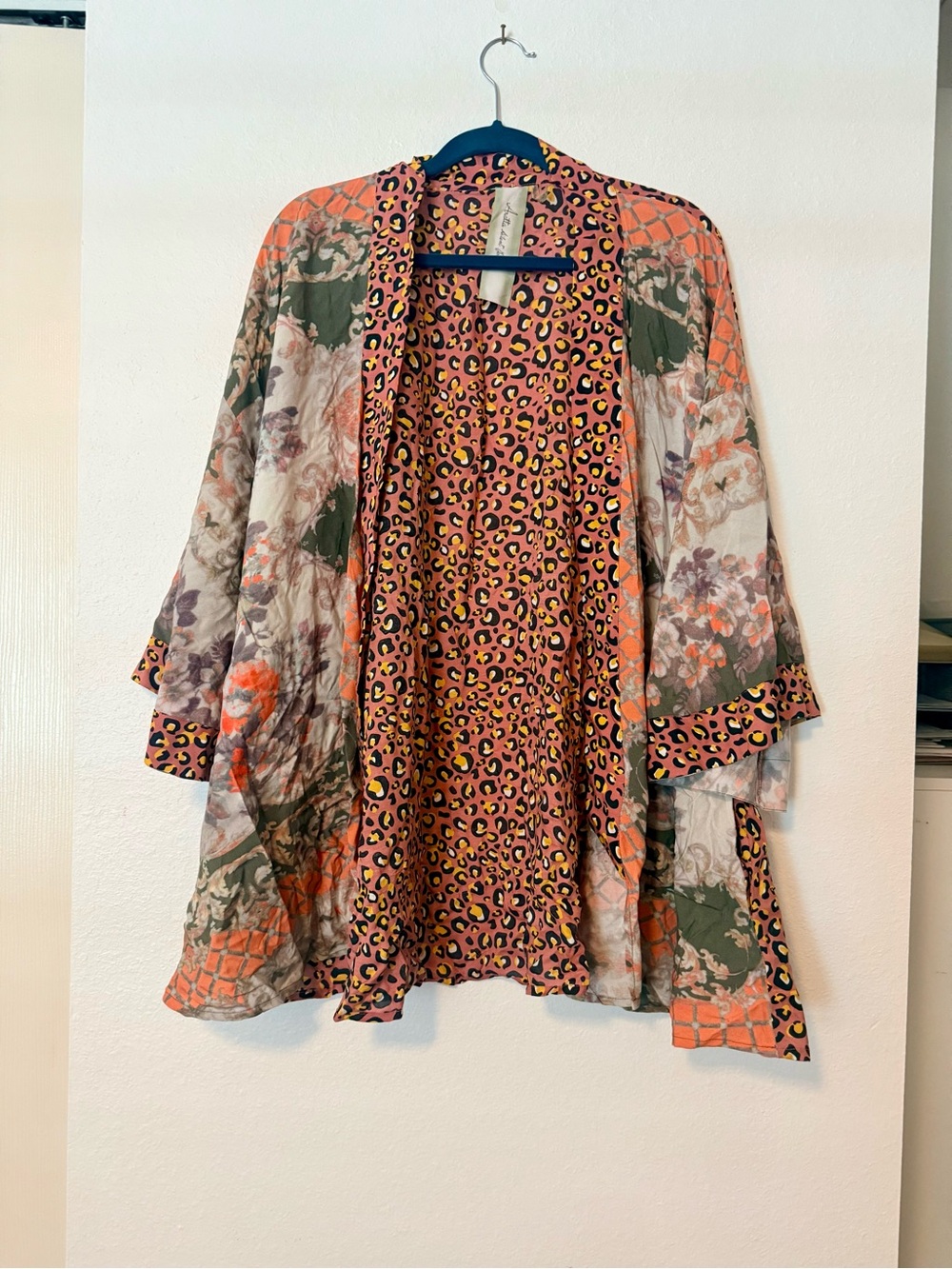 Chico’s Abstract & Animal Print Ruana Wrap S/M